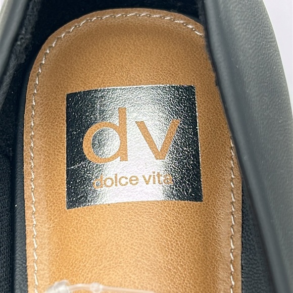 DV by Dolce Vita Melanie Flats Sz 9 NWT Square Toe Patent Cap Slip-On Shoes - Picture 12 of 12